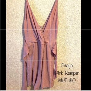Adorable Dusty Pink Romper NWT